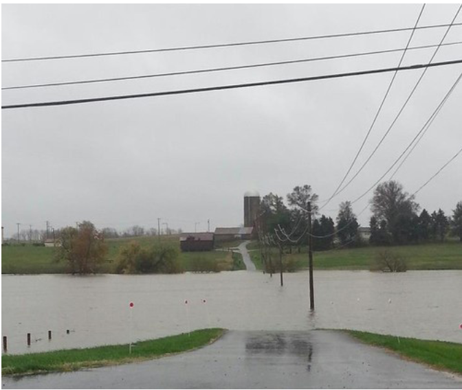 Carroll Creek Floodplain Inundation, December 2008