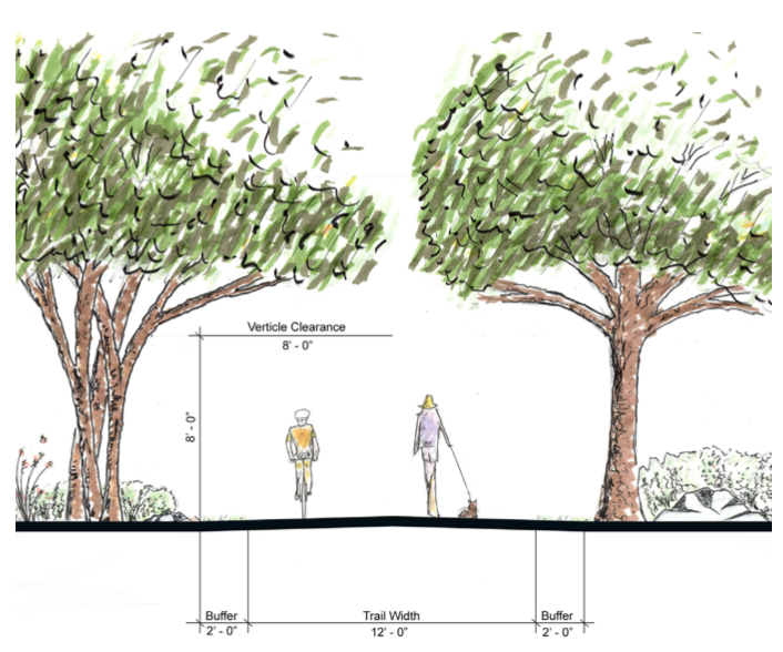 Typical Shared Use Path Section